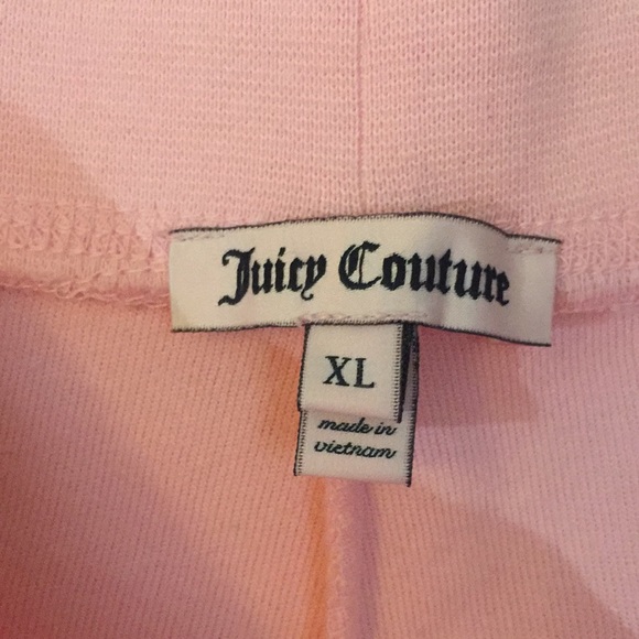 ‼️SALE‼️Juicy Couture Velour Petal Pink Pant Royal NWT XL - Picture 4 of 7
